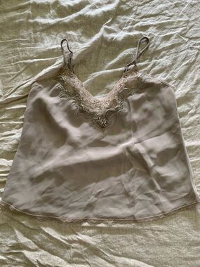 Vintage Christian Dior x I.Magnin Lace-Trimmed Cami